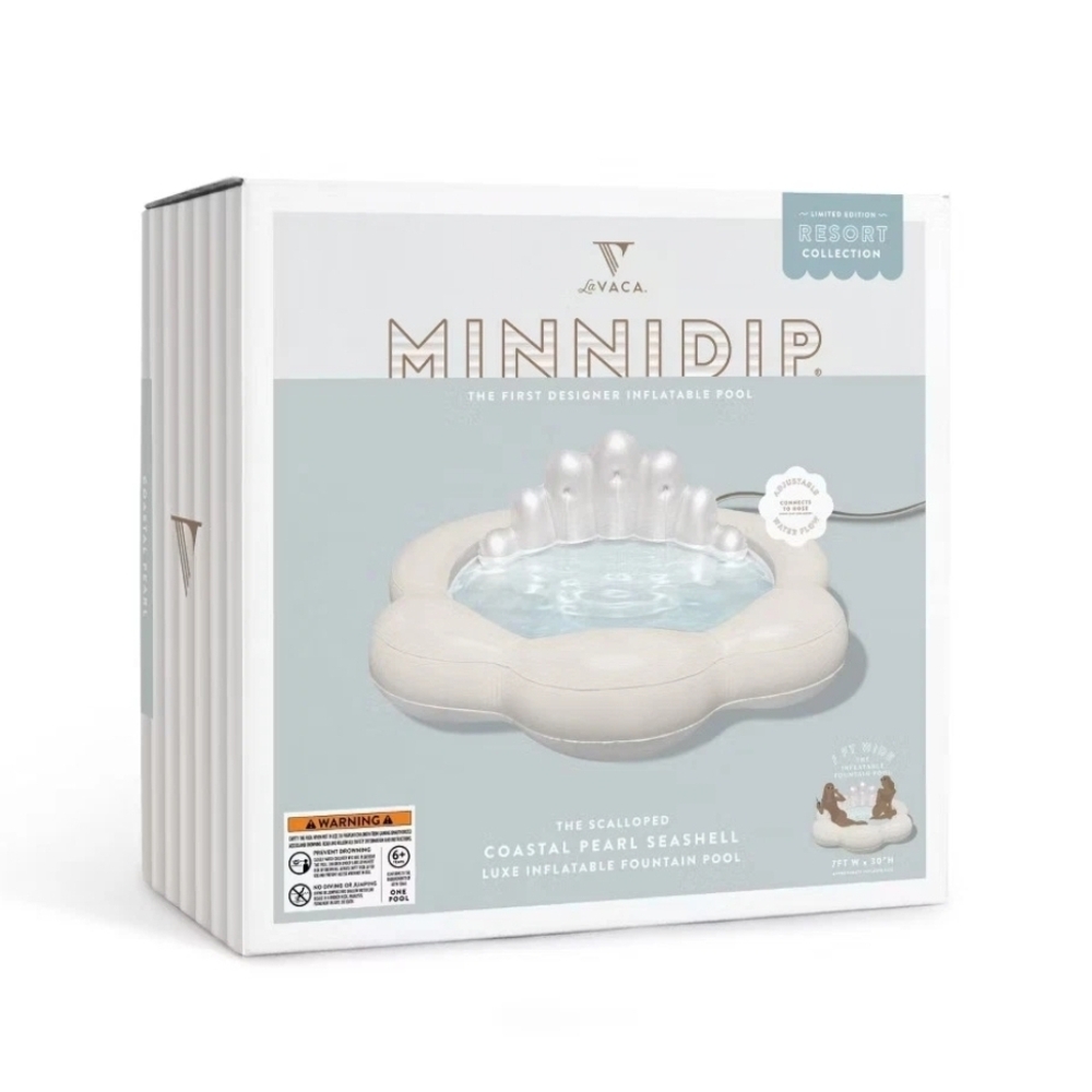 Coastal Pearl Seashell Inflatable Pool